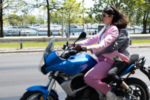 Two Female Motorcycle Riders